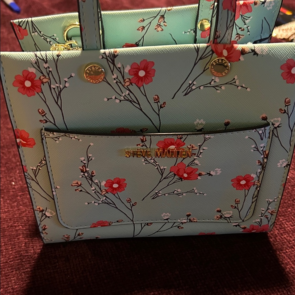 Steve Madden Floral Mint Mini Bag